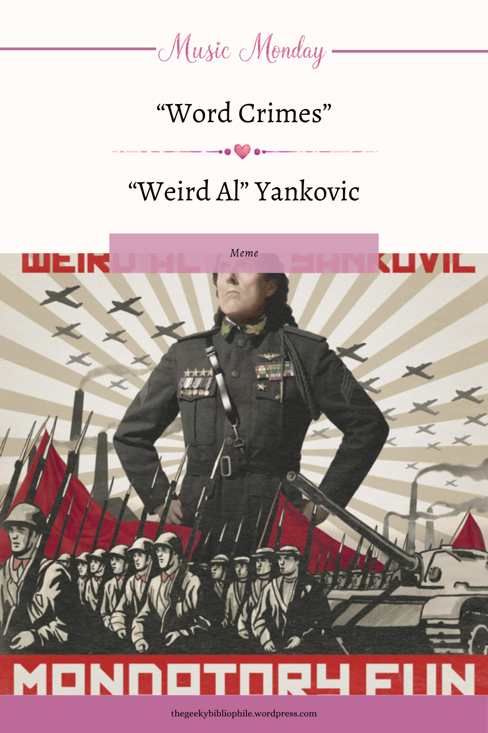 Lundi en musique : « Word Crimes » de « Weird Al » Yankovic – The Geeky Bibliophile